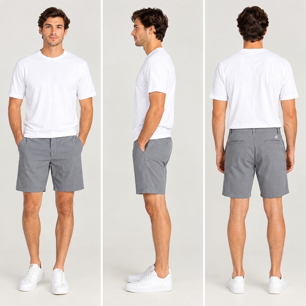 Adidas Ultimate365 Golf Shorts Mens 38 Gray Casual Performance Outdoor Stretch
